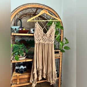 Free People Adella Slip Dress
